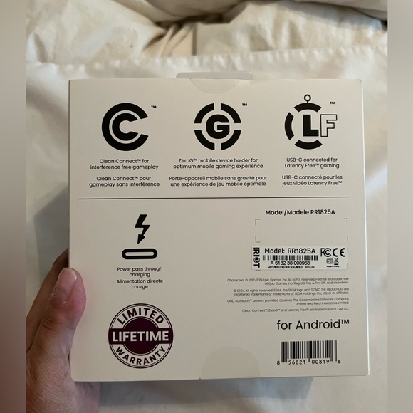 New Rotor Riot Wired Game Controller for Android RR1825A Black - Picture 4 of 6